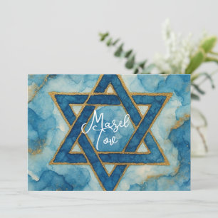 Tarjeta de Felicitación Mazel Tov, Estrella de Dav