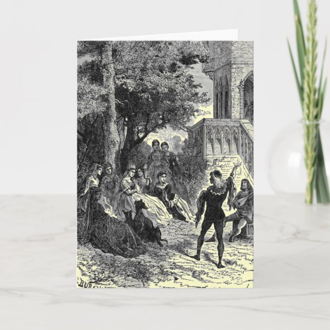 Tarjeta de felicitación Medieval Times (Anverso)