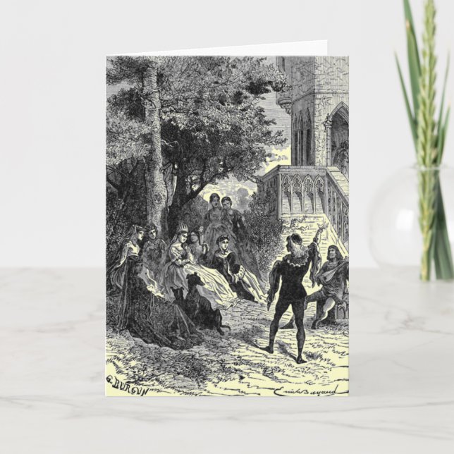 Tarjeta de felicitación Medieval Times (Anverso)