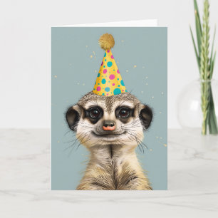 Tarjeta de felicitación Meerkat Birthday Party