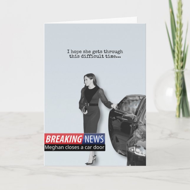 Tarjeta de felicitación Meghan Markle (Anverso)