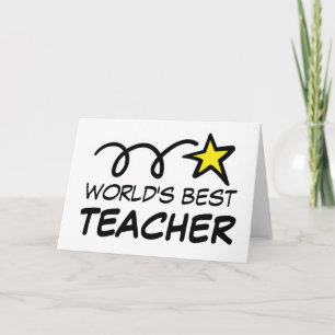 Tarjeta de felicitación - Mejor profesor / entrena