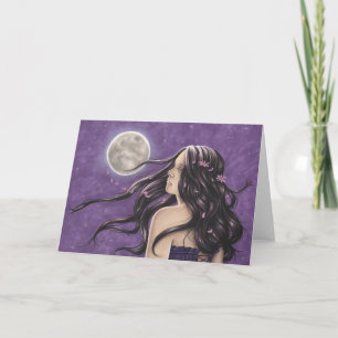 Tarjeta de felicitación melancólica de la noche