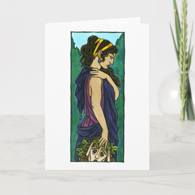 Tarjeta de felicitación Melpomene (Anverso)