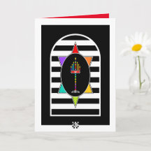Tarjeta de felicitación Menorah Shalom