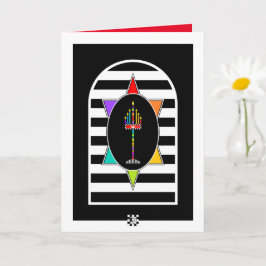 Tarjeta de felicitación Menorah Shalom