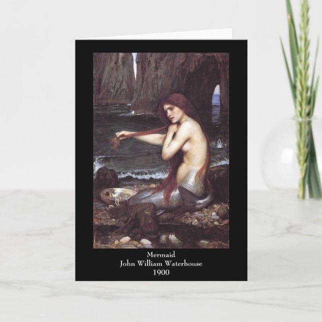 Tarjeta de felicitación Mermaid (Anverso)