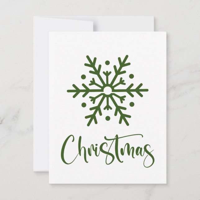 Tarjeta de felicitación Merry Christmas Blank (Anverso)