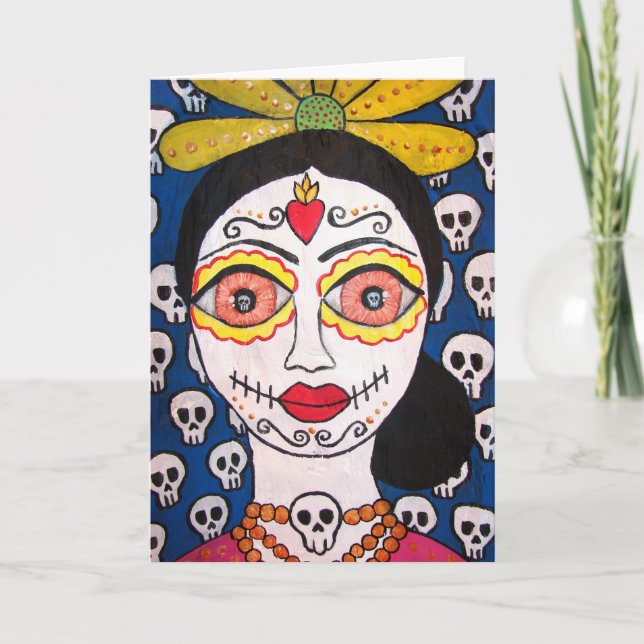 Tarjeta de felicitación "MI Catrina" (día de los (Anverso)