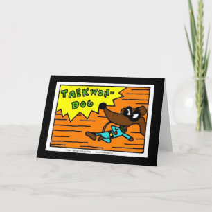 Tarjeta de felicitación Midge TAEKWON-DOG