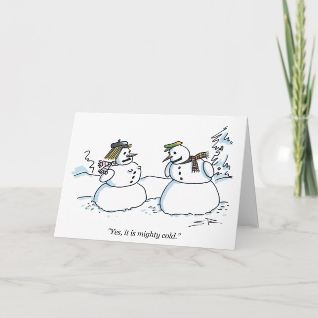 Tarjeta de felicitación Mighty Cold (Anverso)