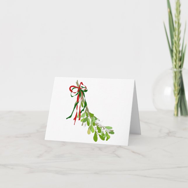 Tarjeta de felicitación Mistletoe (Anverso)