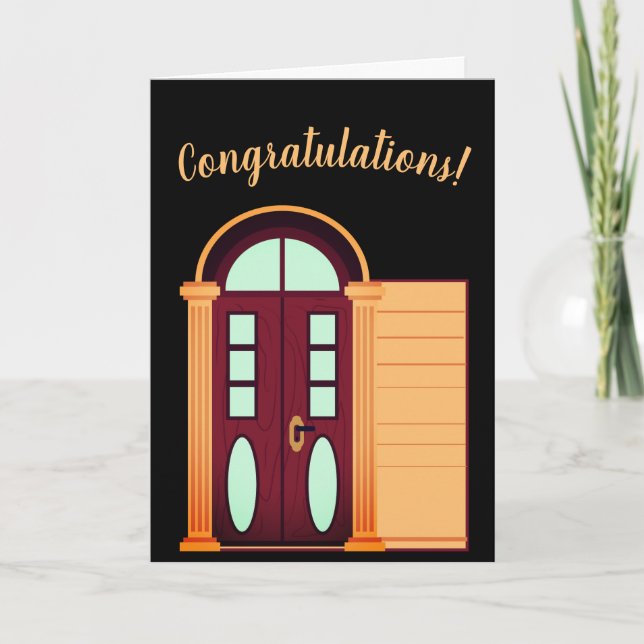 Tarjeta de felicitación moderna de congratulacione (Anverso)