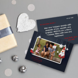 Tarjeta de felicitación moderna de la foto de Feli