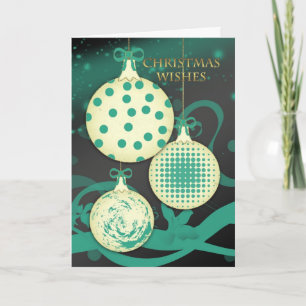 Tarjeta de felicitación moderna del navidad con el