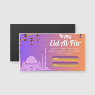 Tarjeta de felicitación moderna minimalista de Eid