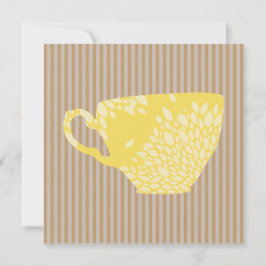 Tarjeta de felicitación moderna para Copa y Stripe