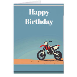 Tarjeta de felicitación moderna para motocicletas 