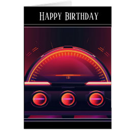 Tarjeta de felicitación moderna para Odómetro