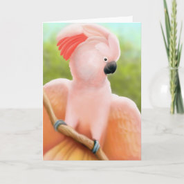 Tarjeta de felicitación Moluccan Cockatoo