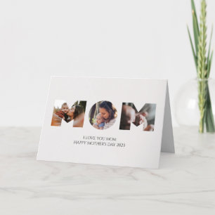 Tarjeta de felicitación MOM para el Día de la Madr