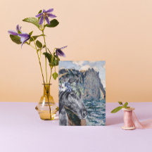 Tarjeta de felicitación Monet Acantilado de Aval y
