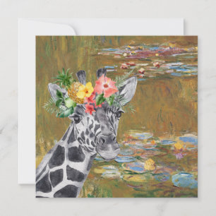Tarjeta de felicitación Monet estanque de lirios y