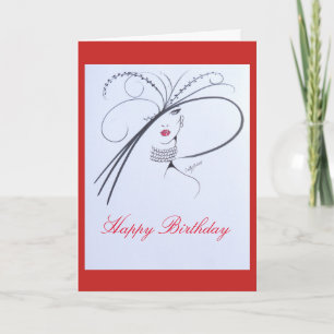 Tarjeta de felicitación monocromática de la alta