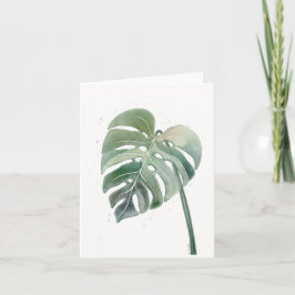 Tarjeta de felicitación Monstera Blank