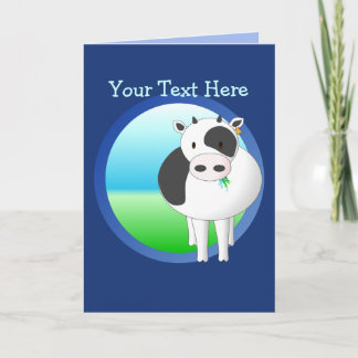 Tarjeta de felicitación Moo-Cow