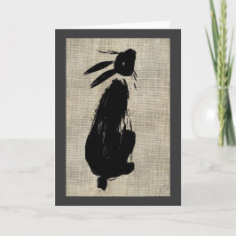 Tarjeta de felicitación Moon Hare
