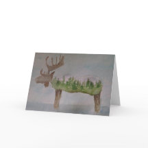 Tarjeta de felicitación Moose