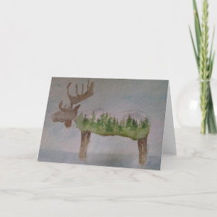 Tarjeta de felicitación Moose