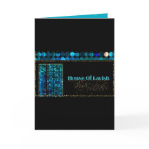 Tarjeta de Felicitación Mosaico Teal Luxe Moderna