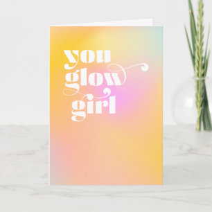 Tarjeta de felicitación Motivadora para Chica bril
