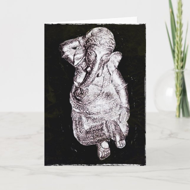 Tarjeta de felicitación multiusos de Ganesh del (Anverso)