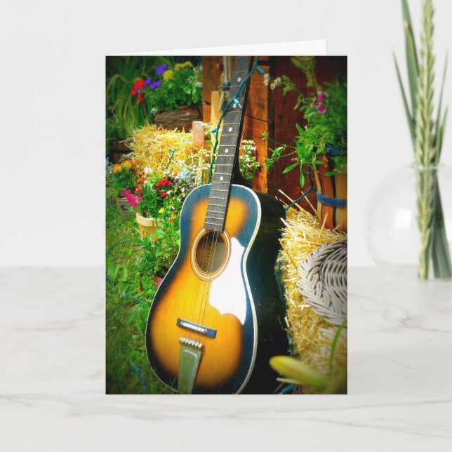 Tarjeta de felicitación musical del feliz (Anverso)