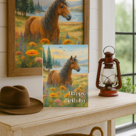Tarjeta de felicitación Mustang Horse Birthday Hor