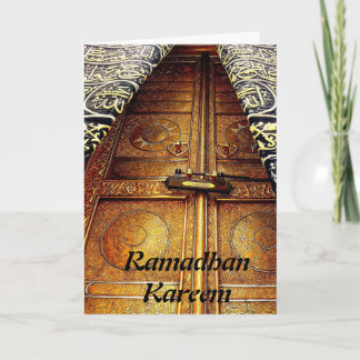 Tarjeta de felicitación musulmana islámica Ramadha