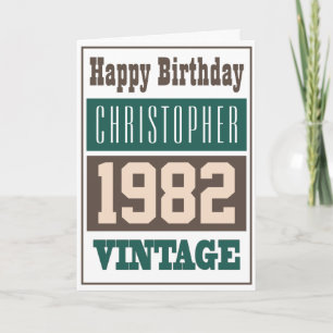 Tarjeta de Felicitación Nacido en 1982