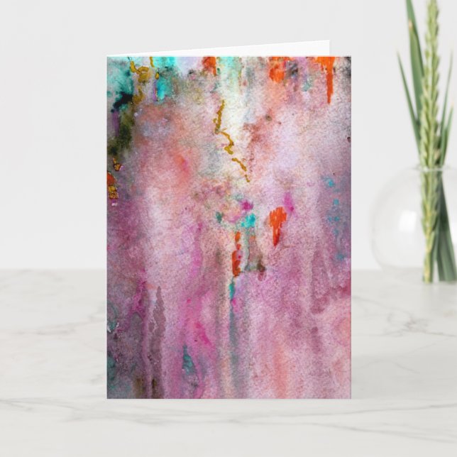 Tarjeta de felicitación naranja Mist (Anverso)