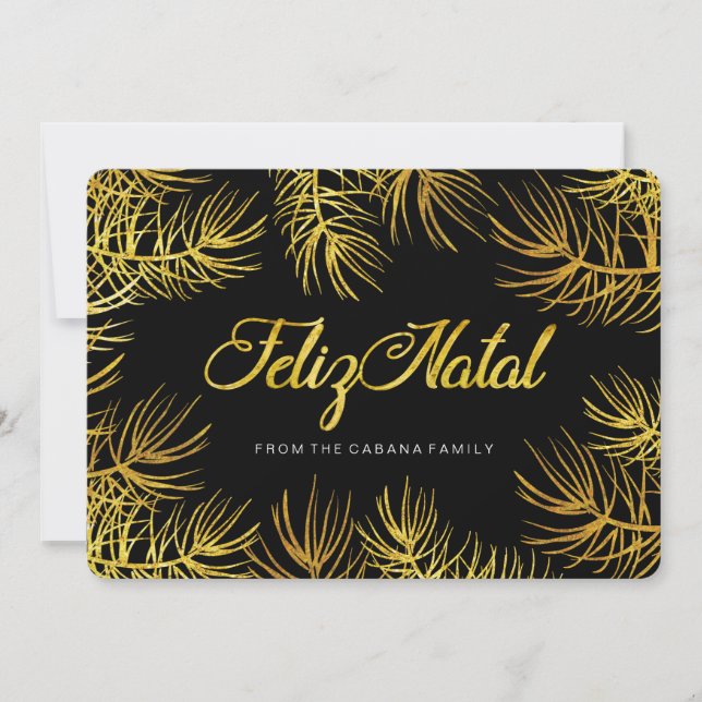 Tarjeta de felicitación natal de Feliz (Anverso)