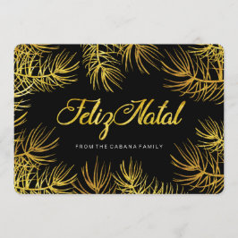 Tarjeta de felicitación natal de Feliz