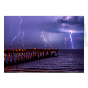 Tarjeta de felicitación Navarre Florida Lightning 