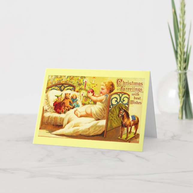 Tarjeta de felicitación-Navidad artística-vintage  (Anverso)