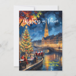 Tarjeta de Felicitación ‘Navidad en Venecia’