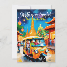 Tarjeta de Felicitación 'Navidad Lejos en Bangkok'