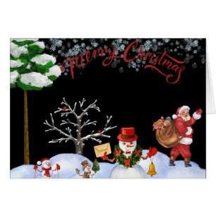 Tarjeta de felicitación navideña
