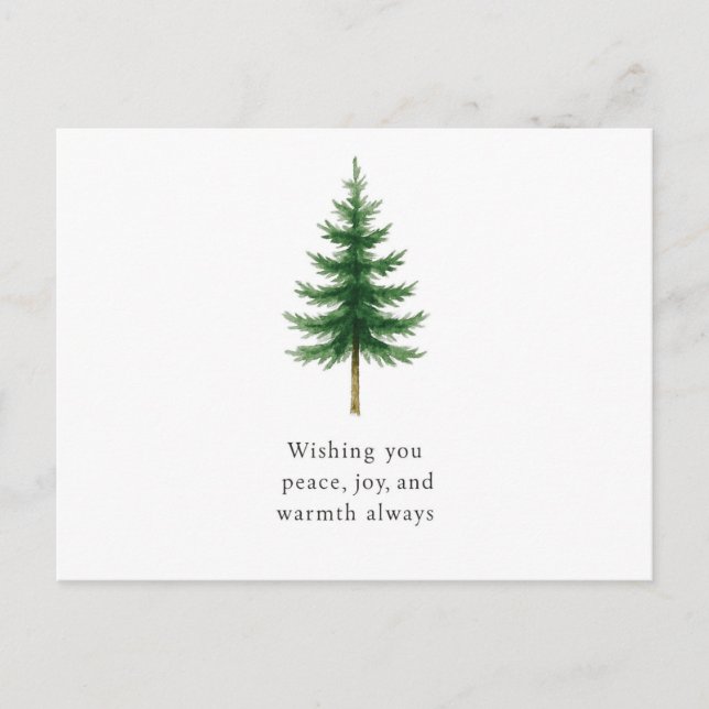Tarjeta de Felicitación Navideña Amable (Anverso)