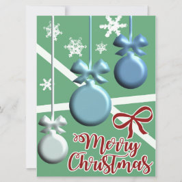 Tarjeta de Felicitación Navideña con Árbol Festivo